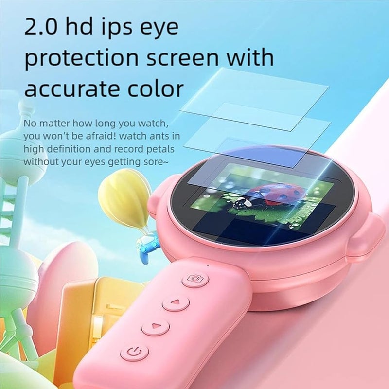Purple Digital Microscope 500x Magnification with 2 Inch Color Screen and LED Lights Portable Handheld Magnifier - Image 3